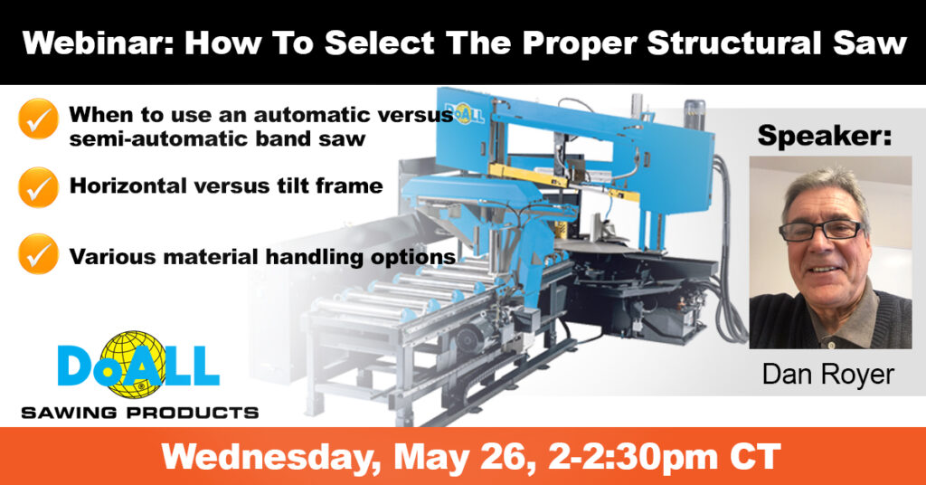 may webinar How to select the proper structural saw